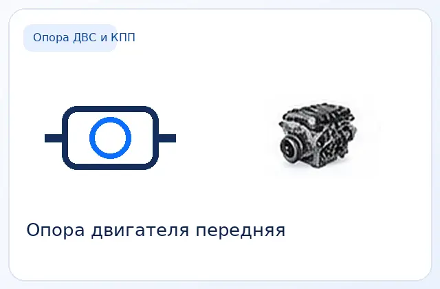 Опора ДВС передняя