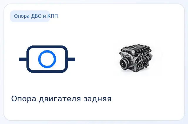 Опора ДВС задняя